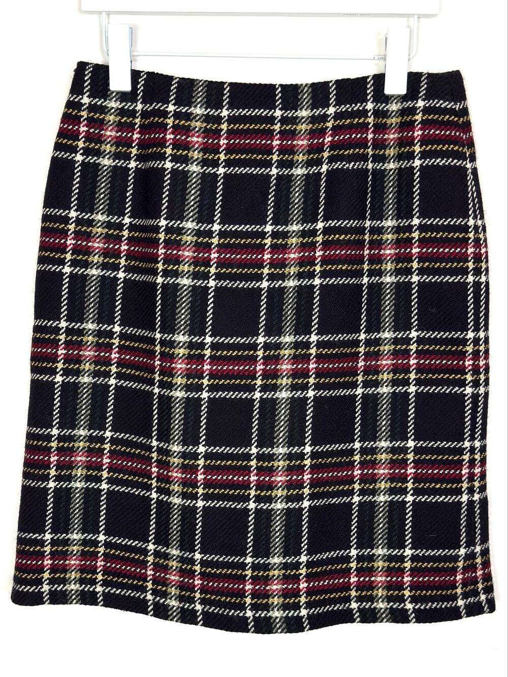 Vintage Talbots Plaid Wool Skirt